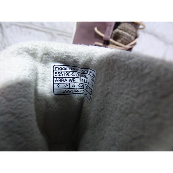 Plae Abra WP Siltstone Gold Drawstring Adjust High Top Sneakers 11.5 NEW - Picture 7 of 9